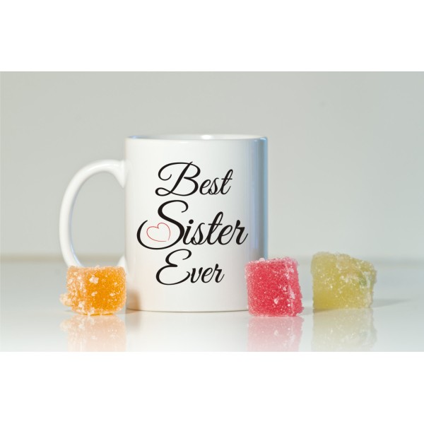 Grabadeal Beautiful White Best Sister Ever Coffee Mug Gift for Raksha Bandhan